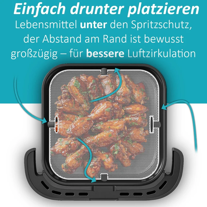 ZauberFry | Spritzschutz für Tefal Easy Fry XL Surface Airfryer