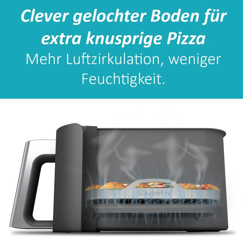 ZauberFry | Pizzaeinsatz aus Edelstahl (2er-Set)