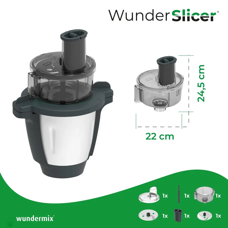 WunderSlicer® V2 | Gemüseschneider für Monsieur Cuisine Connect, Trend & Smart