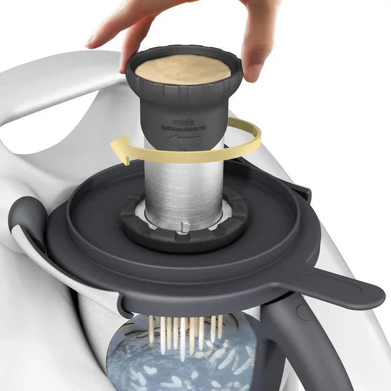 mixle® Spätzleaufsatz V2 aus Edelstahl für Thermomix TM6, TM5, TM31 und TM Friend