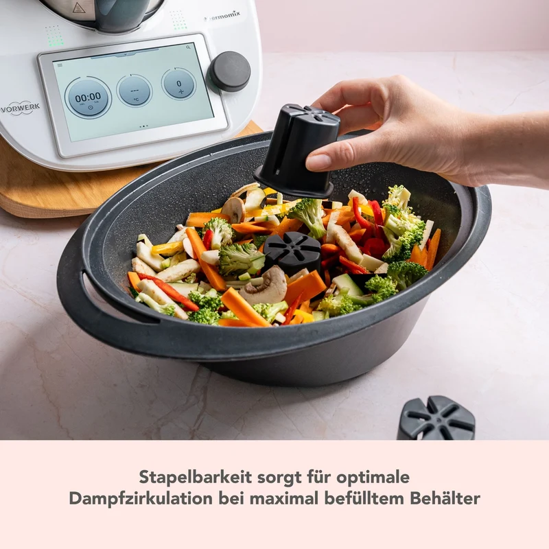 WunderSteam® V2 | Dampfgar-Kamin für Thermomix, Monsieur Cuisine, Cookit
