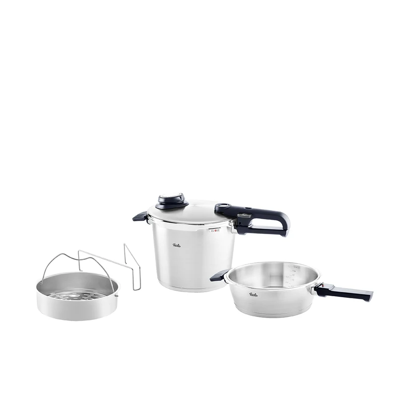 Vitavit® Premium 2-tlg. Set aus Schnellbratpfanne 2,5 Liter & Schnellkochtopf 6 Liter