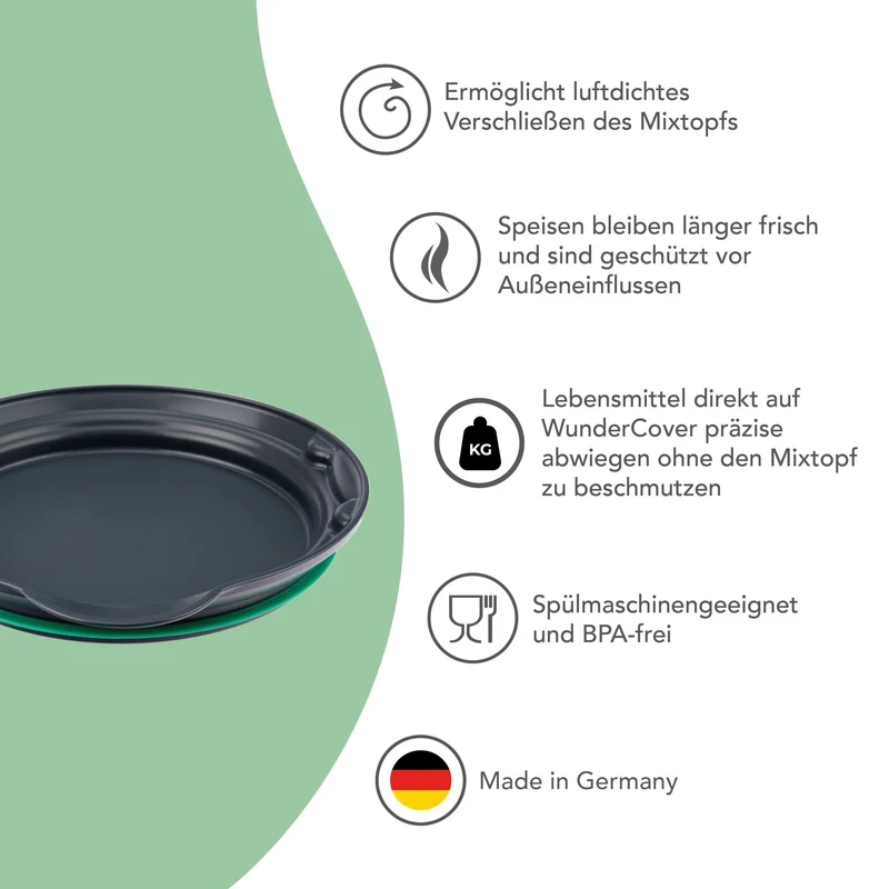 WunderCover® | Frischhalte-Deckel mit Wiegefunktion für Thermomix TM7, TM6, TM5