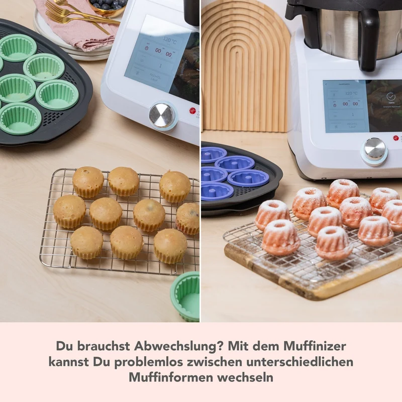 Muffinizer® mit 10 Förmchen | Für Monsieur Cuisine Smart, Trend, Connect
