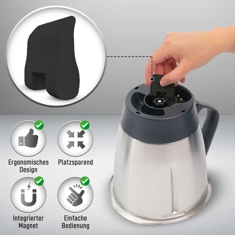 KochFix Magnetischer Teiglöser für Thermomix TM7, TM6, TM5