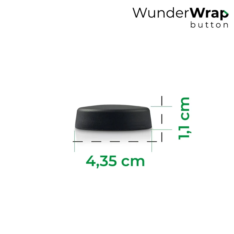 WunderWrap® Button | Drehknopfabdeckung für TM6, TM Friend | 2er-Set | schwarz