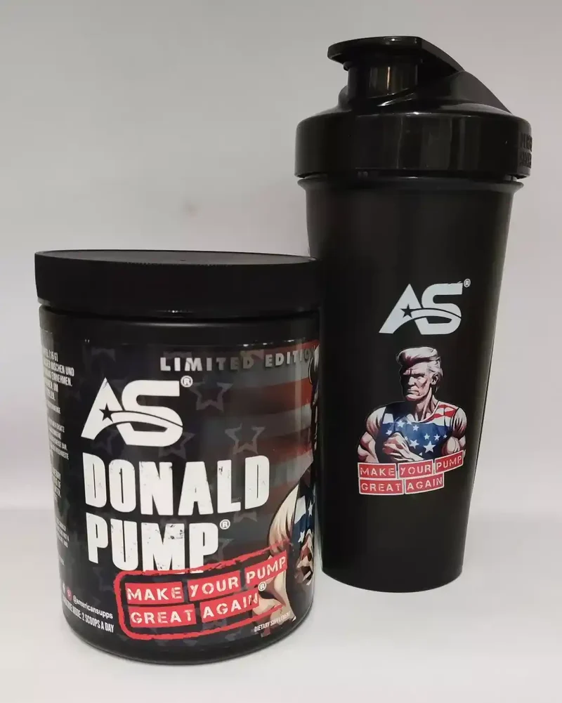 American Supps Protein Shaker Donald Pump 800ml