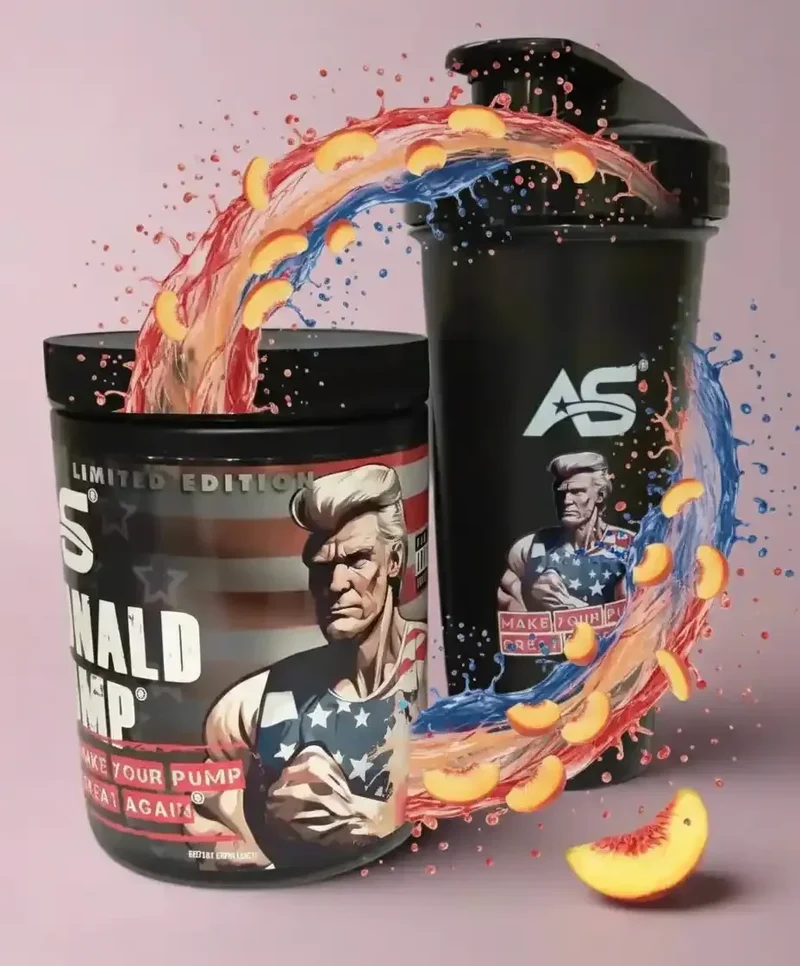 American Supps Protein Shaker Donald Pump 800ml