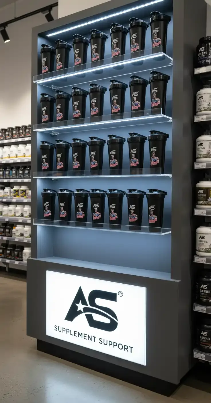 American Supps Protein Shaker Donald Pump 800ml